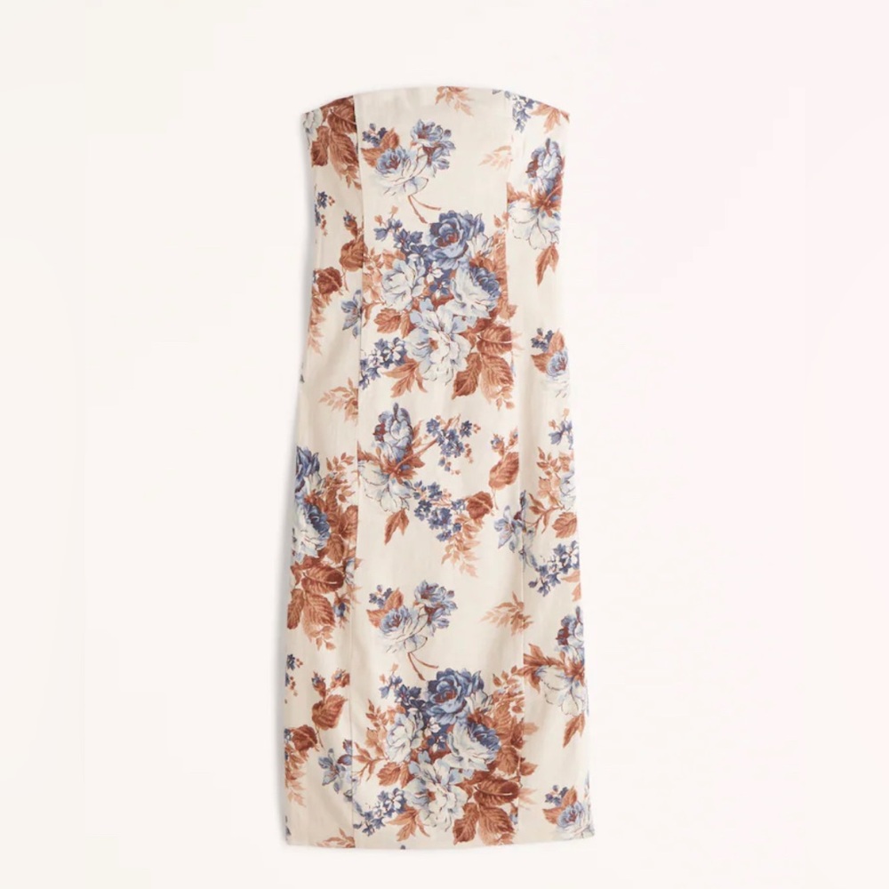 Abercrombie Linen Blend MIDI Dress